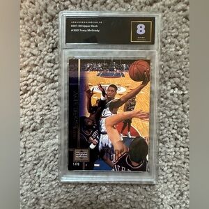 1997-98 Upper Deck Tracy McGrady Toronto Raptors Rookie Card Grade 8